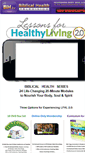 Mobile Screenshot of lessonsforhealthyliving.com