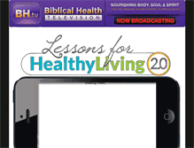 Tablet Screenshot of lessonsforhealthyliving.com